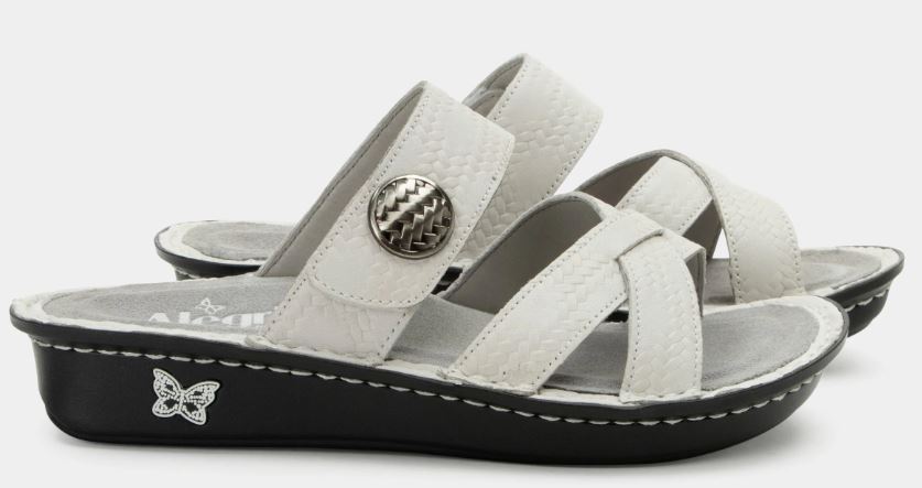 Le Bos Alegria Victoriah Basketry White Women's Comfort Sandals VIC-6113