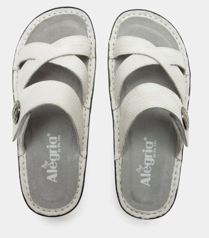 Le Bos Alegria Victoriah Basketry White Women's Comfort Sandals VIC-6113