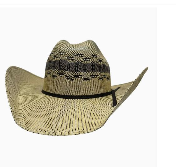 Le Bos American Hat Makers Yellowstone Cisco Straw Cattleman Hat 4-MH CISCO YEL