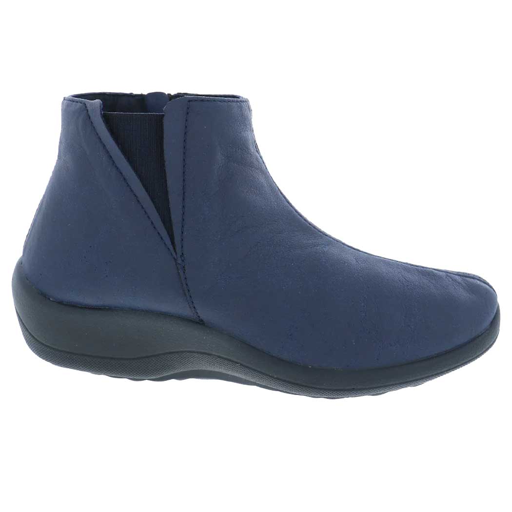 Le Bos Arcopedico Navy Blue Ardales Womens Side Zip Booties 4636-J67