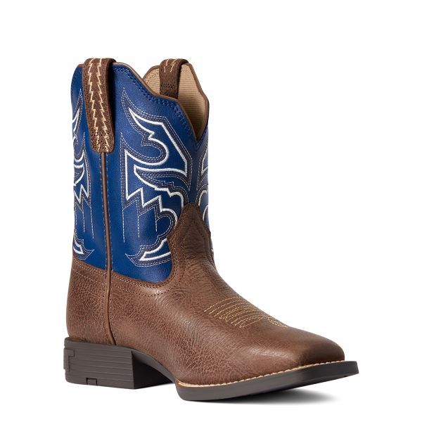 Le Bos Ariat Adobe Chocolate Sorting Pen Youth Wide Square Toe Western Boots 10038333