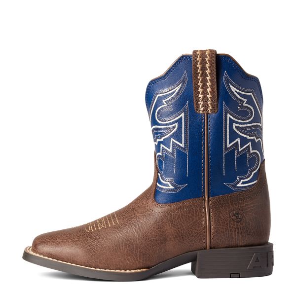 Le Bos Ariat Adobe Chocolate Sorting Pen Youth Wide Square Toe Western Boots 10038333