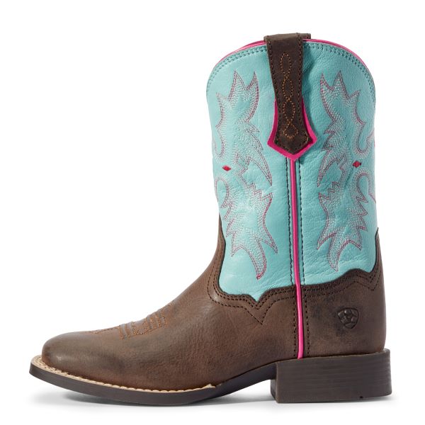 Le Bos Ariat Bay Brown Tombstone Kids Western Boot 10031516