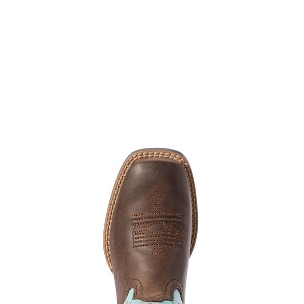 Le Bos Ariat Bay Brown Tombstone Kids Western Boot 10031516