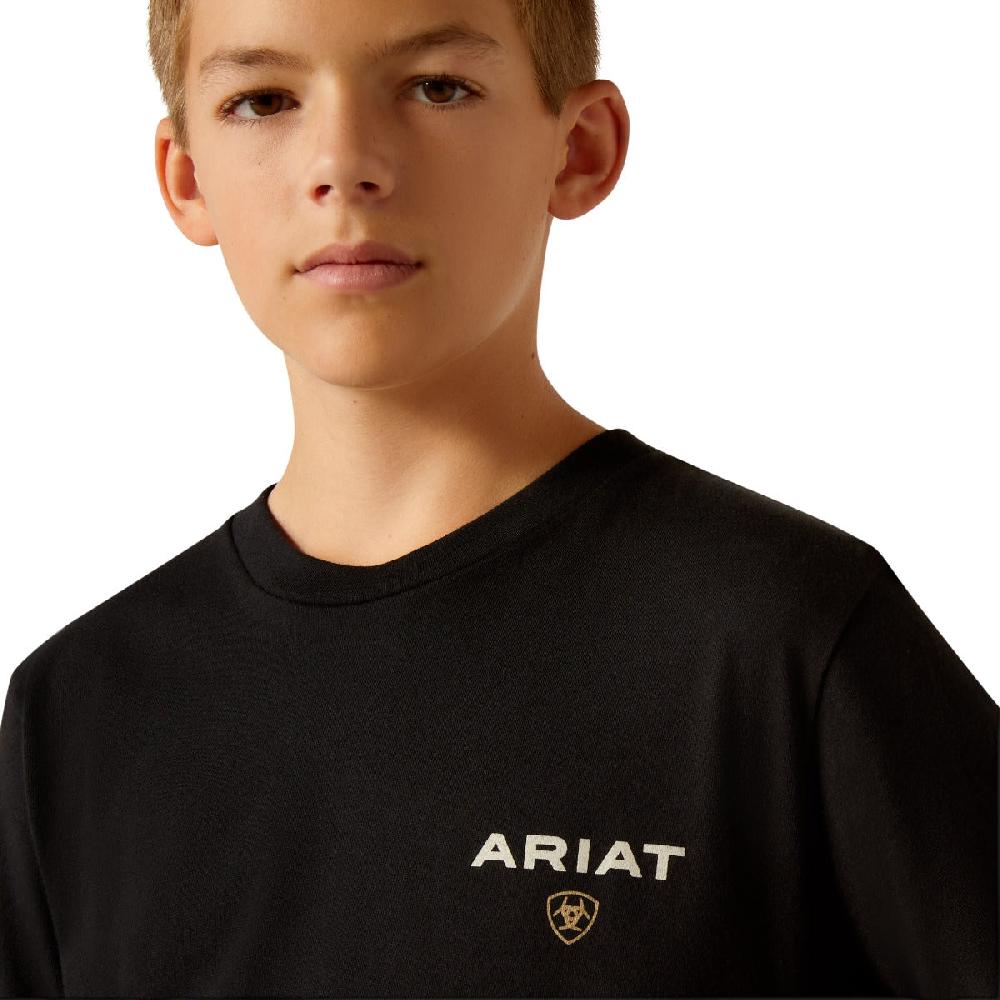 Le Bos Ariat Black American Rancher Boys' T-Shirt 10052039