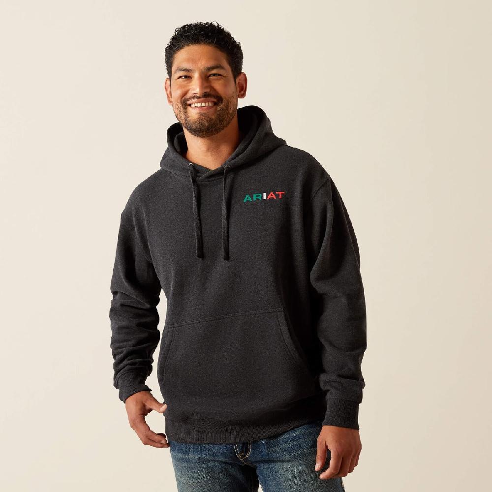 Le Bos Ariat Black Mexico Flag Lookup Men's Hoodie 10051998