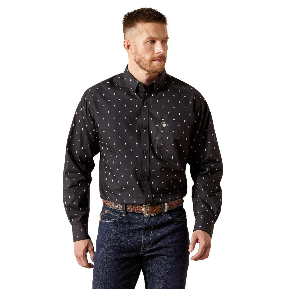 le bos Ariat Black Taylor Classic Fit Collared Longsleeve Men's Shirt 10065856