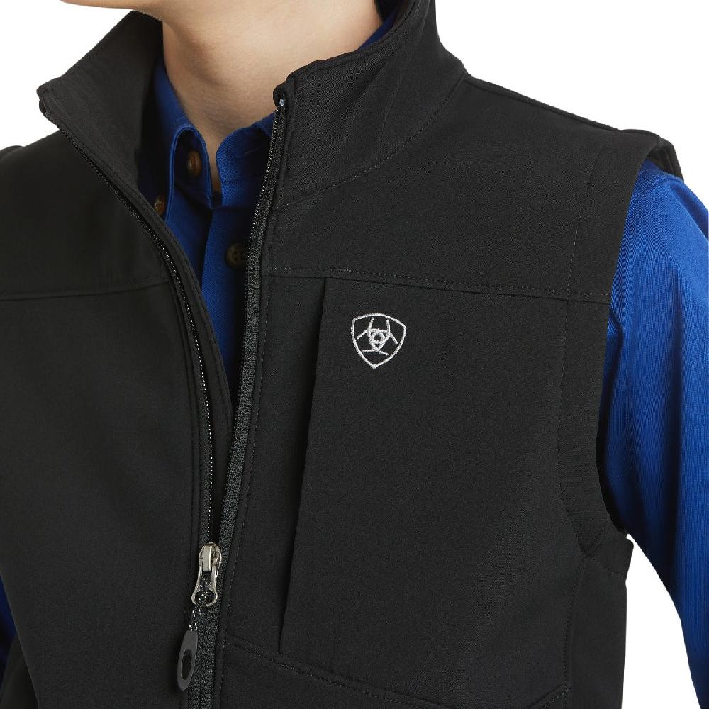 Le Bos Ariat Black Vernon 2.0 Boys Softshell Vest 10024058