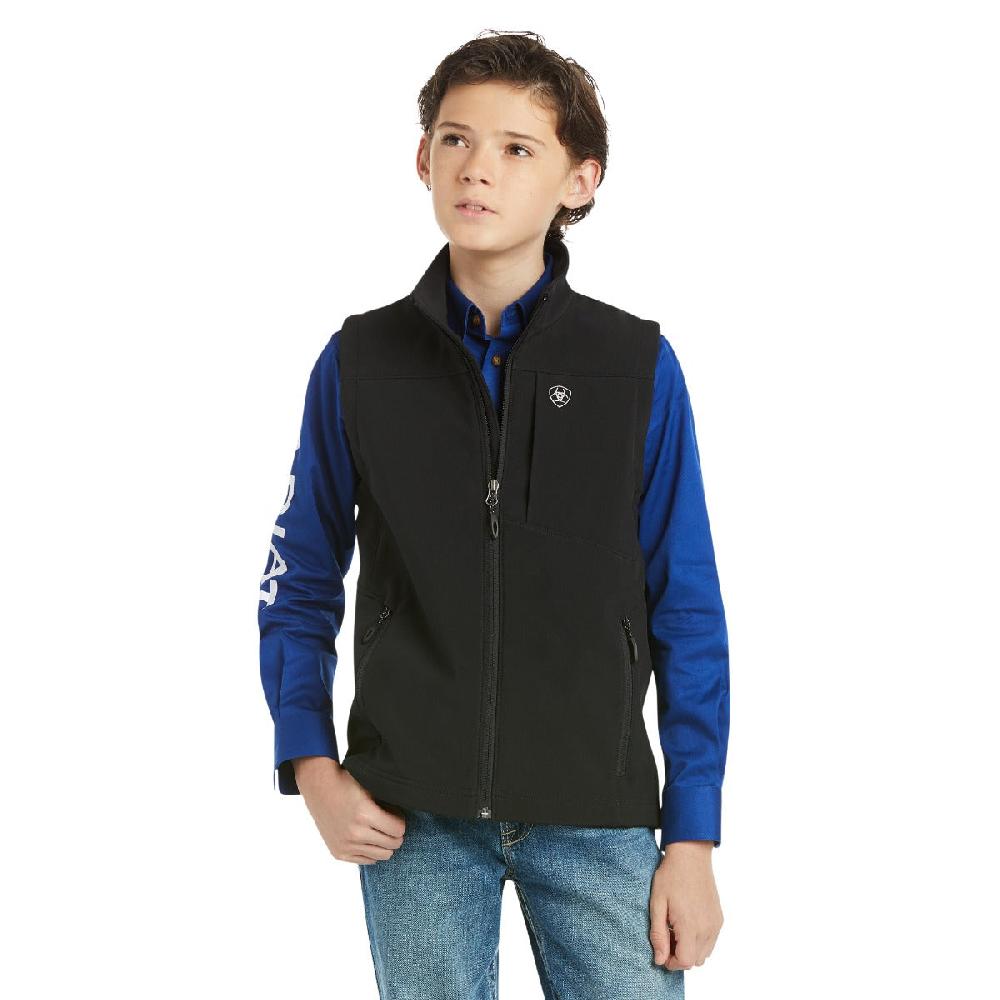 le bos Ariat Black Vernon 2.0 Boys Softshell Vest 10024058
