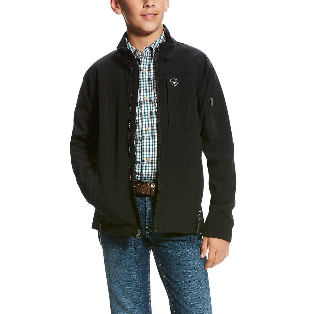 le bos Ariat Black Vernon 2.0 Youth Sized Softshell Jacket 10024057