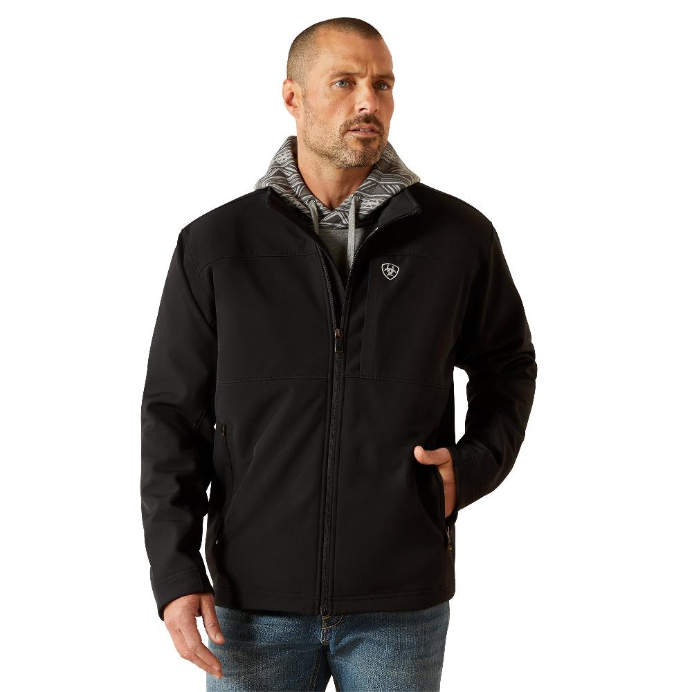le bos Ariat Black Vernon Men's Softshell Jacket 10062596 le bos Ariat Black Vernon Men's Softshell Jacket 10062596