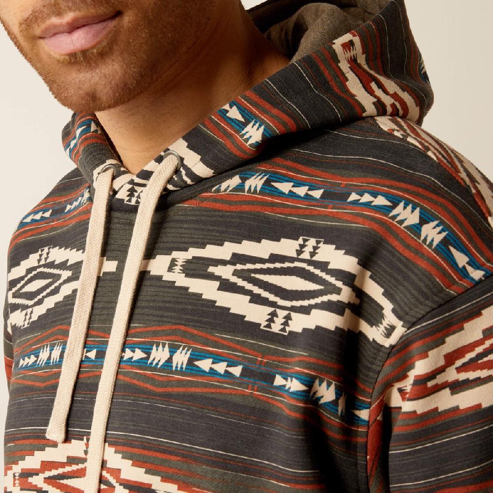 Le Bos Ariat Blue Color Block Men's Hoodie 10052452