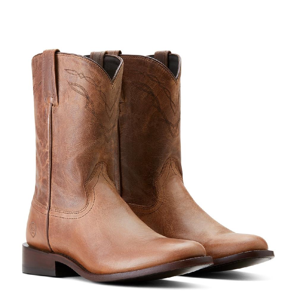 le bos Ariat Bone Downtown Men's 10 inch Roper Toe Western Boots 10053627