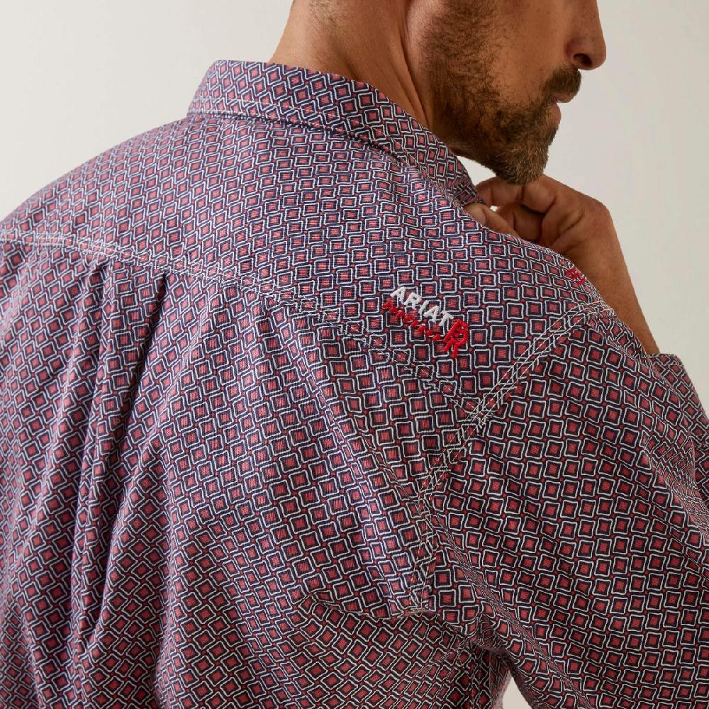 Le Bos Ariat Brick Red FR Ranger Logo Men's Work Shirt 10046539