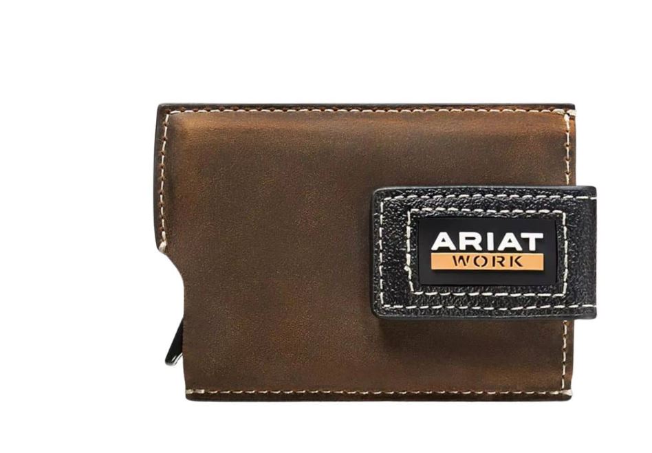 le bos Ariat Brown Men's Utility Style Work Wallet with RFID Technology A3400402