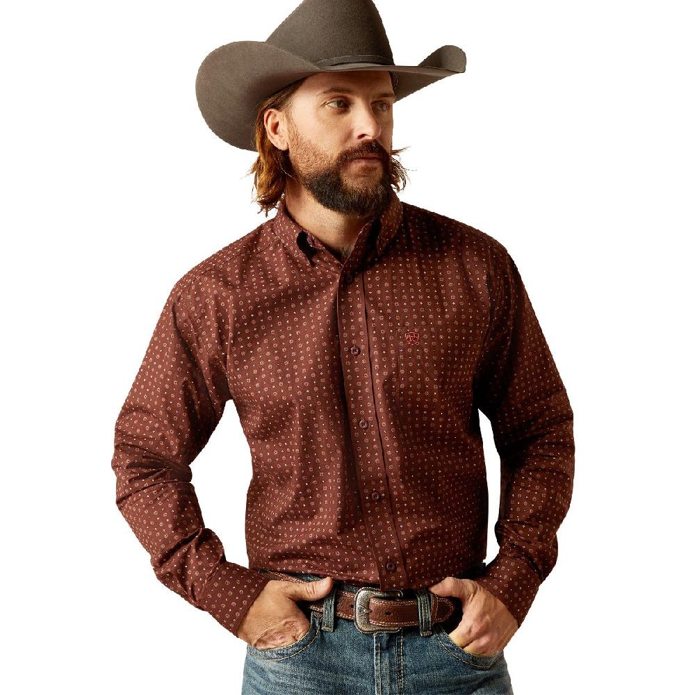 le bos Ariat Brown Seabrook Men's Classic Long Sleeve Fit Shirt 10052369