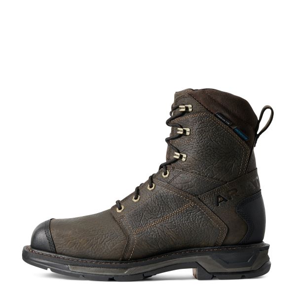 Le Bos Ariat Bruin Brown WorkHog XT 8 Inch Side Zip Waterproof Men's Carbon Toe Work Boots 10029511