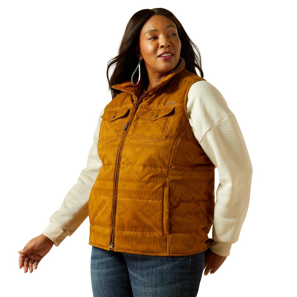 le bos Ariat Brumbly Print Grizzly Quilted Women's Vest 10062268