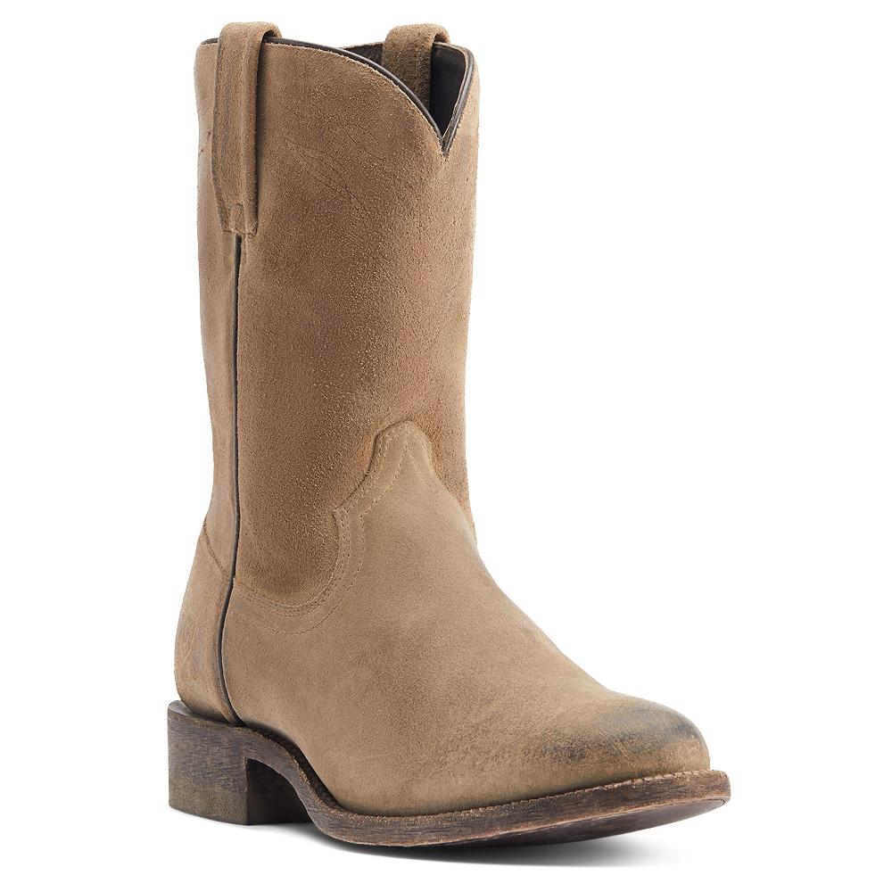 le bos Ariat Burned Grey Roughout Downtown Men's Western Boots 10044558