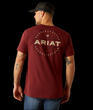 le bos Ariat Crimson Red Heather Explorer Men's Classic T-Shirt 10054830