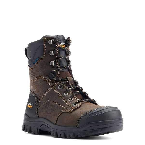 le bos Ariat Dark Brown Treadfast 8 inch Men's Waterproof Work Boots 10042484