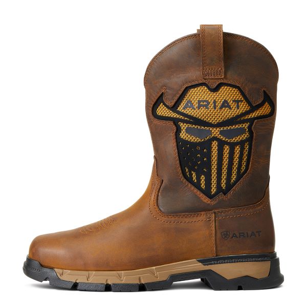 Le Bos Ariat Dark Earth Rebar Flex Western VentTEK Incognito Soft Toe Work Boot 10040436