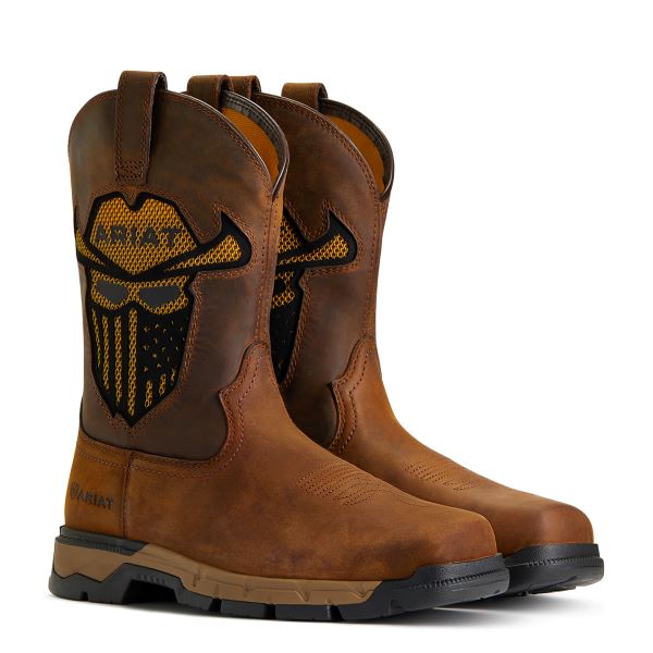 Le Bos Ariat Dark Earth Rebar Flex Western VentTEK Incognito Soft Toe Work Boot 10040436