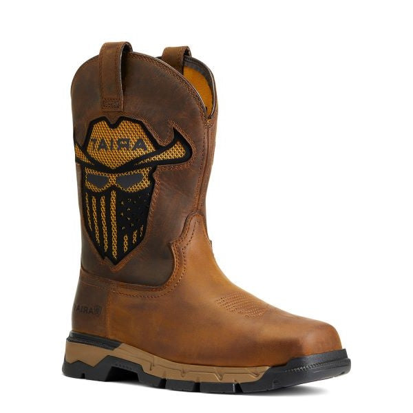 le bos Ariat Dark Earth Rebar Flex Western VentTEK Incognito Soft Toe Work Boot 10040436