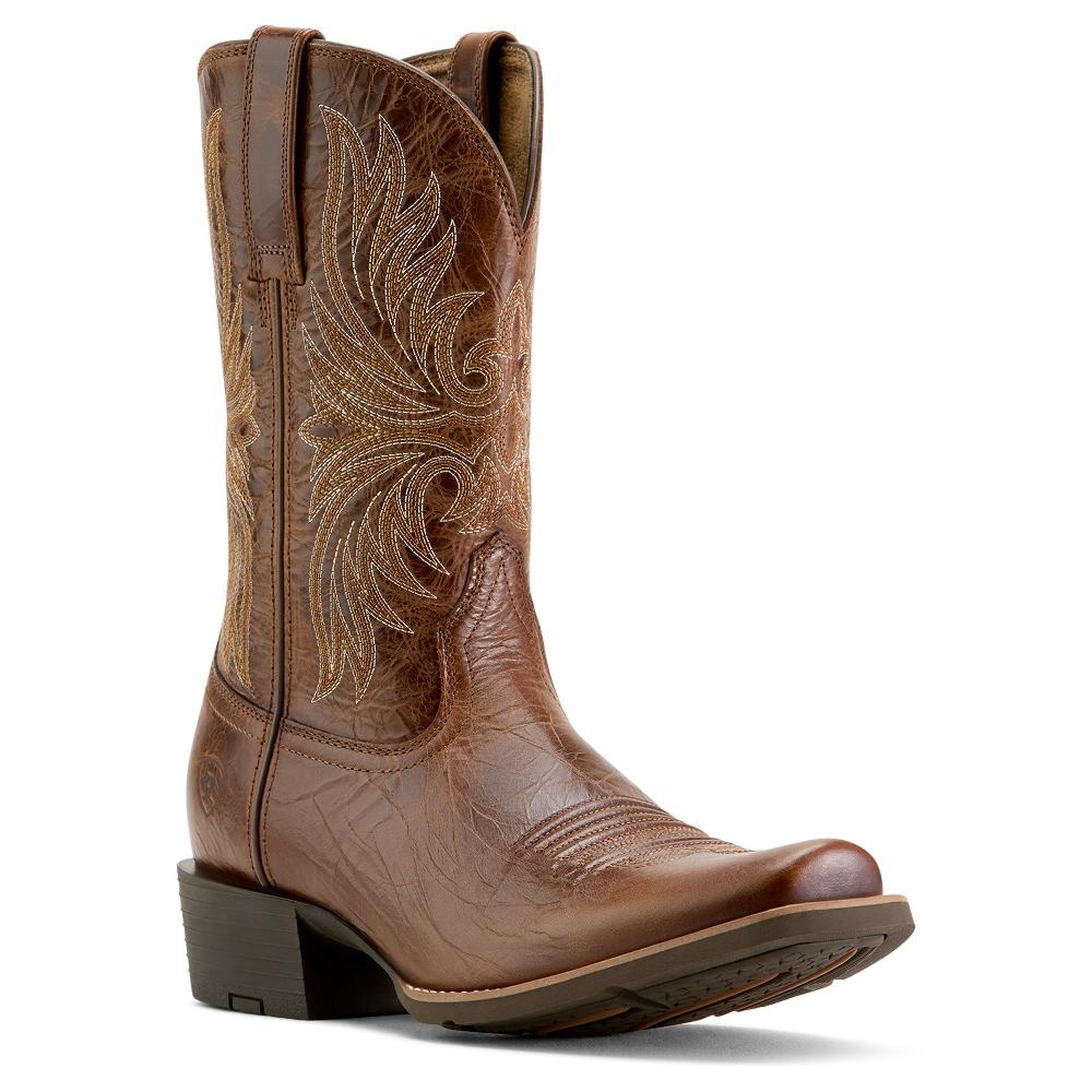 le bos Ariat Dark Tan Sport Narrow Cutter Toe Men's Cowboy Boots 10063959 le bos Ariat Dark Tan Sport Narrow Cutter Toe Men's Cowboy Boots 10063959