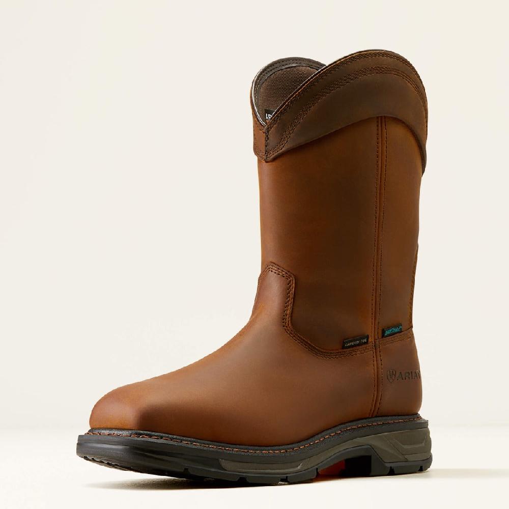 Le Bos Ariat Distressed Brown Workhog XT Wellington Waterproof Carbon Toe Men's Work Boot 10050833