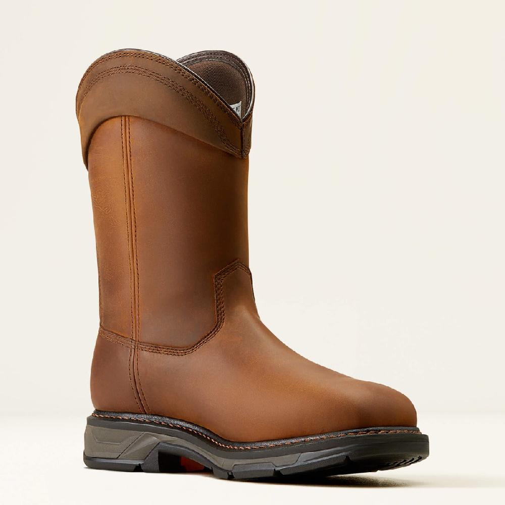 le bos Ariat Distressed Brown Workhog XT Wellington Waterproof Carbon Toe Men's Work Boot 10050833