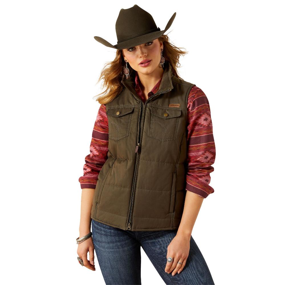le bos Ariat Earth Grizzly Quilted Women's Vest 10062267