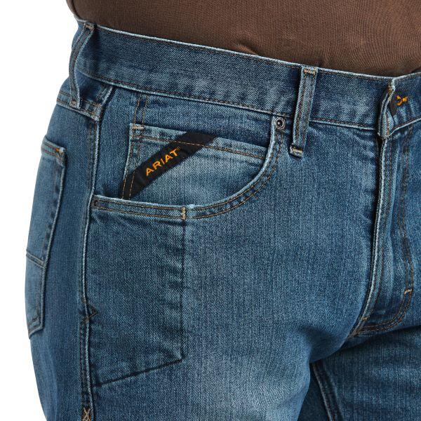 Le Bos Ariat Edgewood Rebar M5 Straight DuraStretch Basic Stackable Straight Leg Jean 10039288