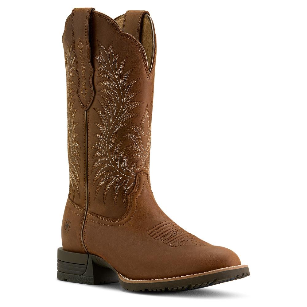 le bos Ariat Frontier Brown Hybrid Ranchward 11 inch W Toe Women's Western Boots 10063901