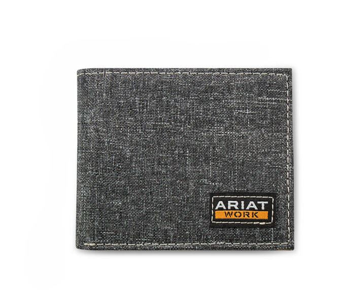 le bos Ariat Grey Bifold Style Men's Work Wallet A3402806
