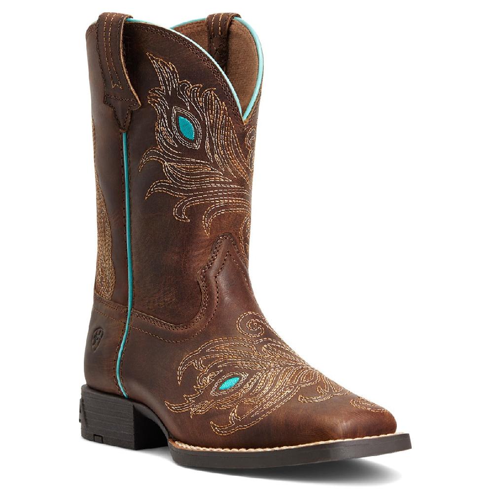 le bos Ariat Hat Box Brown Bright Eyes II Kids Western Boots 10040257