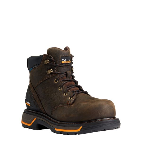 le bos Ariat Iron Coffee Big Rig 6 inch H2O Composite Toe Men's Round Toe Work Boots 10042550
