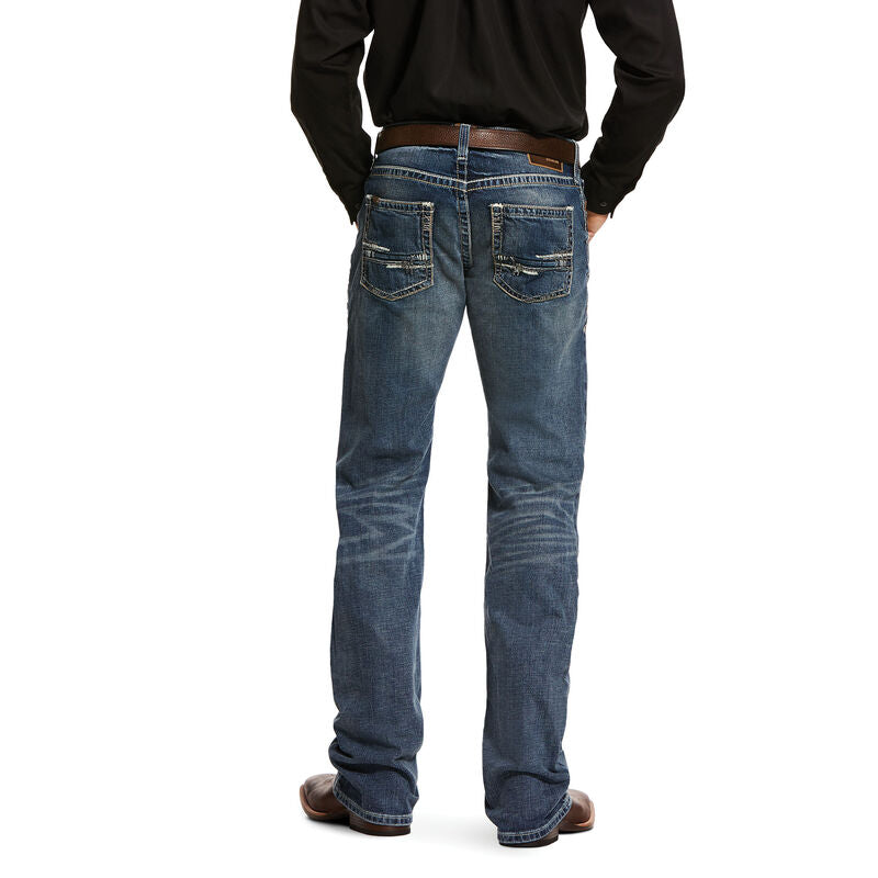 Le Bos Ariat Lennox M5 Slim Stretch Adkins Stackable Striaght Leg Mens Jeans 10030275