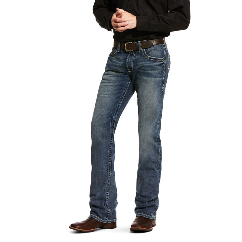 le bos Ariat Lennox M5 Slim Stretch Adkins Stackable Striaght Leg Mens Jeans 10030275