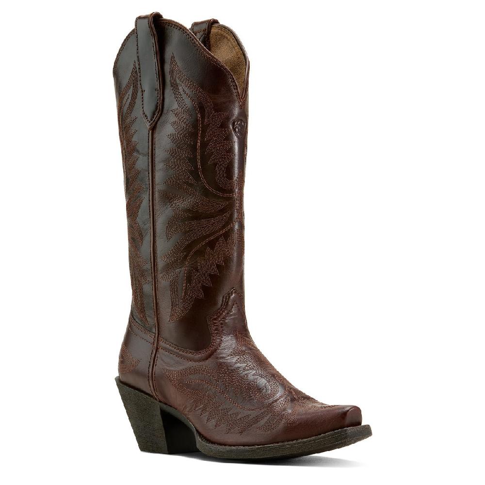 le bos Ariat Mahogany Round Up Collins Women's 12.5 inch D Toe Western Boots 10061140
