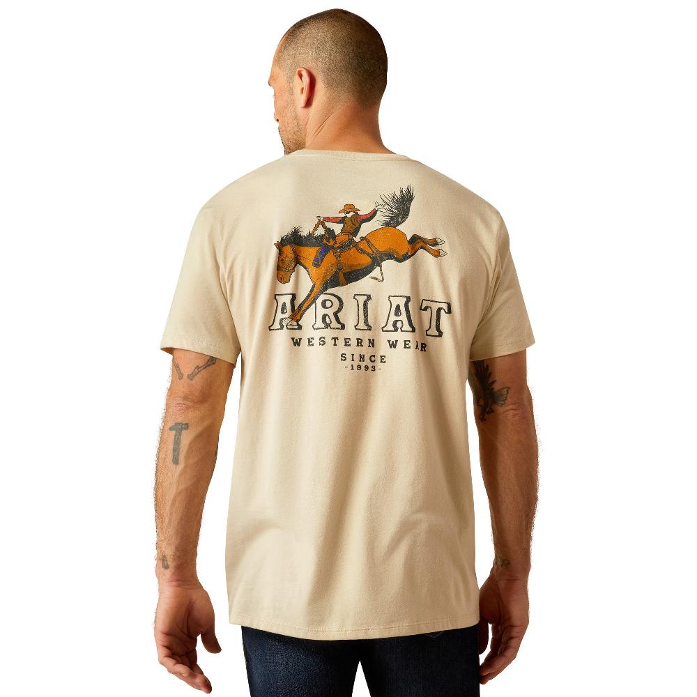 le bos Ariat Natural Bronc Ridin Heritage Men's T-Shirt 10054835