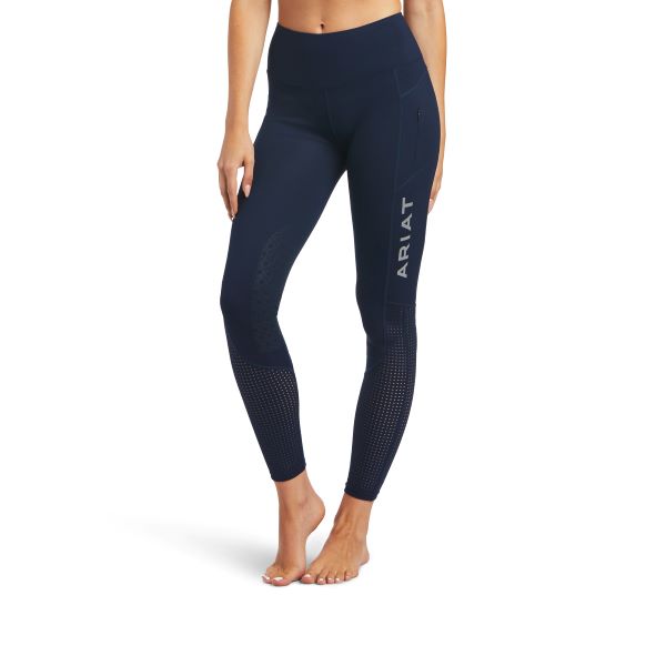 le bos Ariat Navy Eos Knee Patch Tight for Women 10025583