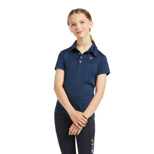 le bos Ariat Navy Laguna Youth Polo Riding Shirt 10039498
