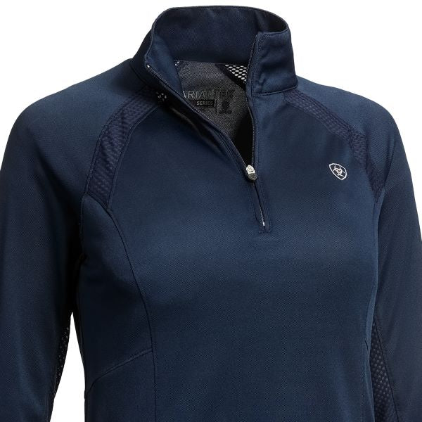 Le Bos Ariat Navy Sunstopper 2.0 Quarter Zip Baselayer 10030464