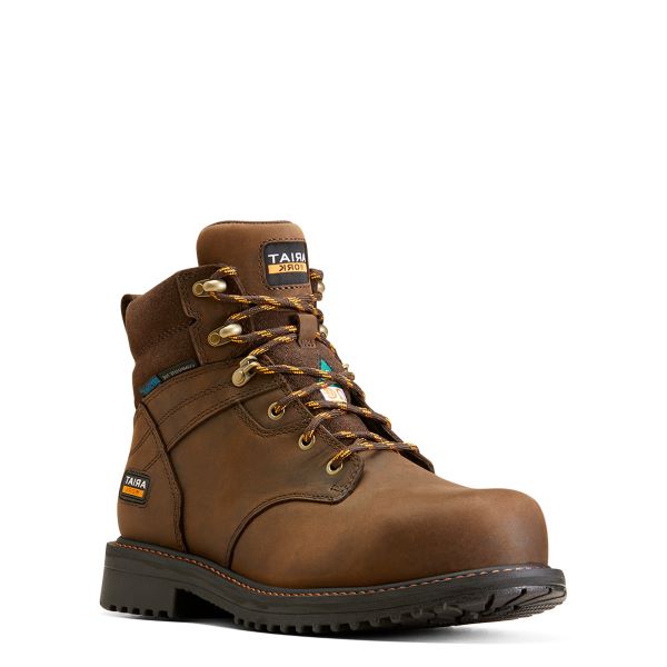 le bos Ariat Oily Distressed Brown Rigtek 6 inch H2O CSA Men's Workboots 10045418