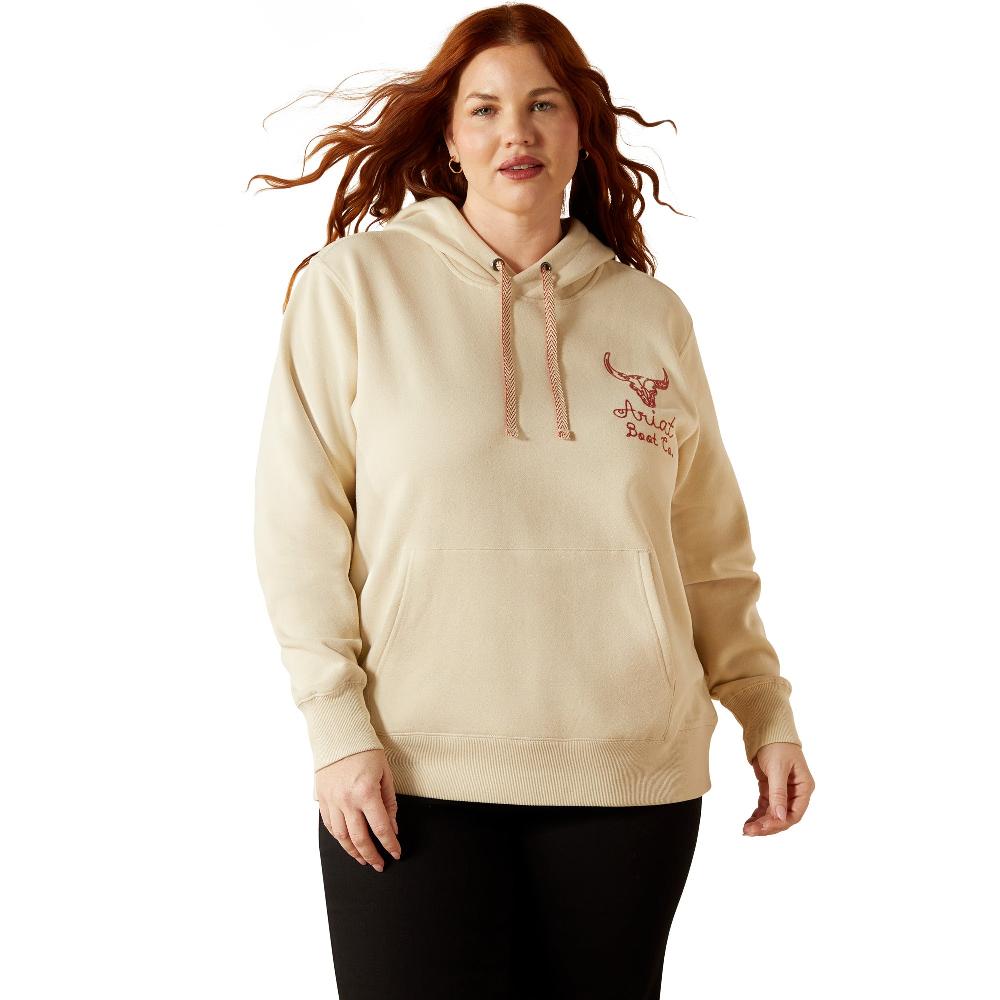 le bos Ariat Oyster Grey Women's Stitch Hoodie 10062310