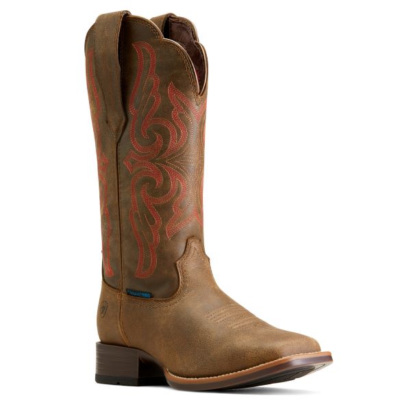 Le Bos Ariat Pebble Primera StretchFit Waterproof Women's Wide Square Toe Western Boots 10046960