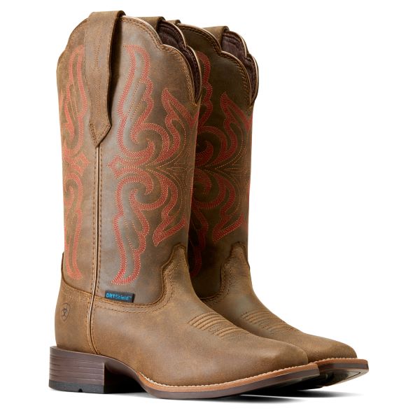 le bos Ariat Pebble Primera StretchFit Waterproof Women's Wide Square Toe Western Boots 10046960
