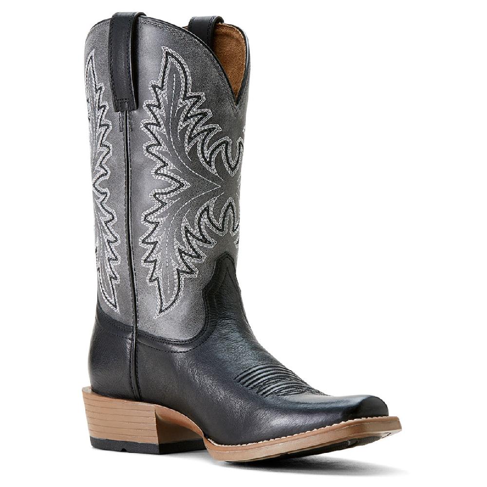 Le Bos Ariat Renegade Black/Titanium Men's 12 Inch Narrow Cutter Toe Renegade Cowboy Boots 10053695