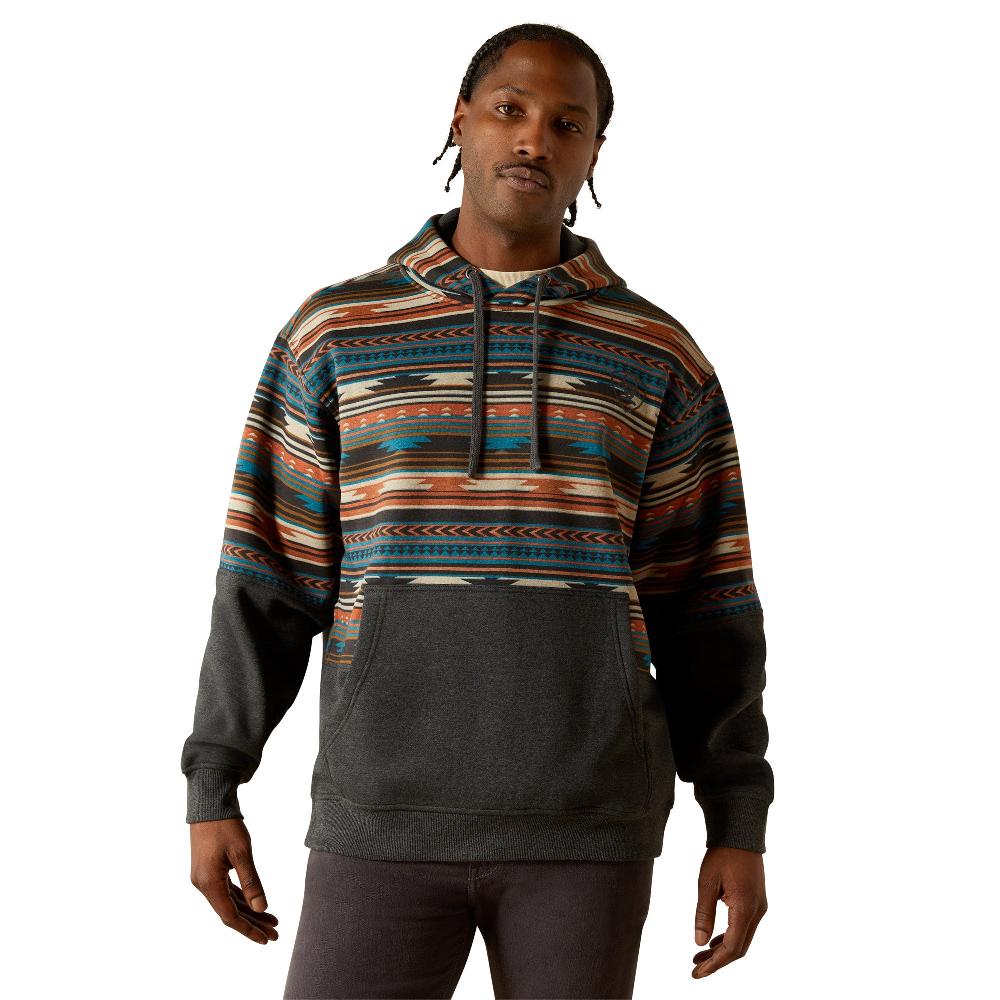le bos Ariat Rust Serape Color Block Men's Hoodie 10062905 le bos Ariat Rust Serape Color Block Men's Hoodie 10062905